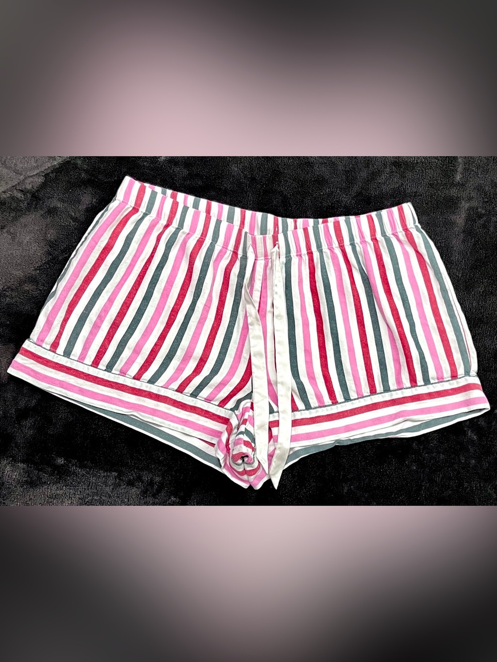 Victoria's Secret Pink Stripe Flannel Pajama Shorts Set Size L - Picture 5 of 9